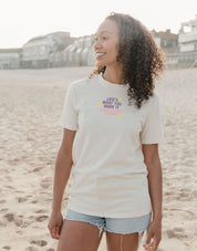 Hannah Lyrics Embroidered Organic Cotton T-Shirt