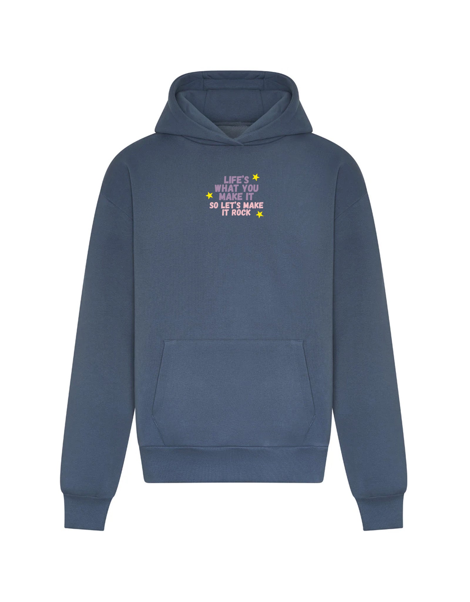 Hannah Lyrics Embroidered Heavyweight Cotton Hoodie
