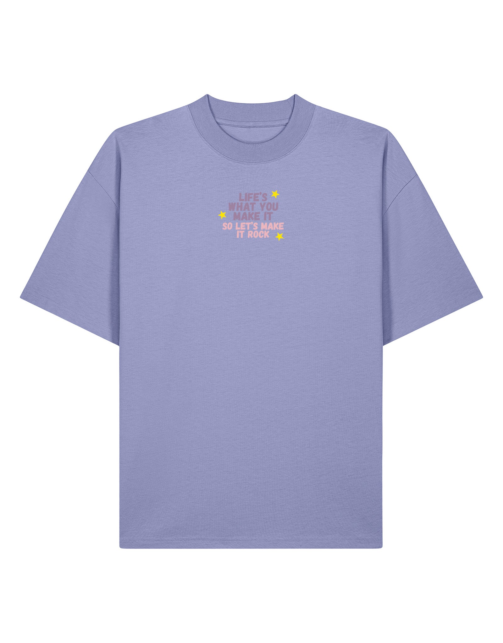 Hannah Lyrics Embroidered Oversized Organic Cotton Tee