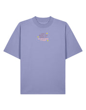 Hannah Lyrics Embroidered Oversized Organic Cotton Tee