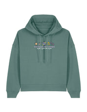 Hannah Icons Embroidered Boxy Organic Cotton Hoodie