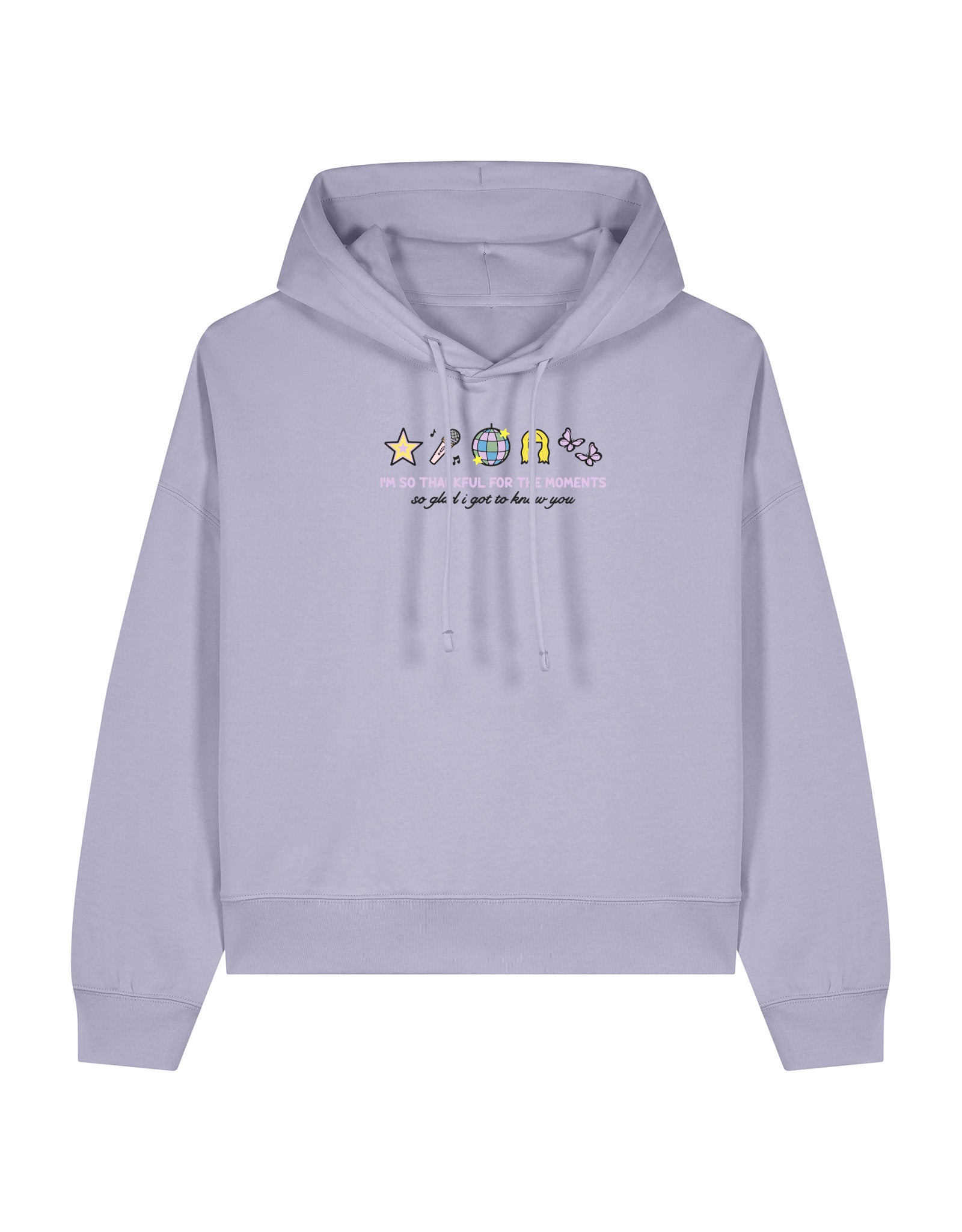 Hannah Icons Embroidered Boxy Organic Cotton Hoodie