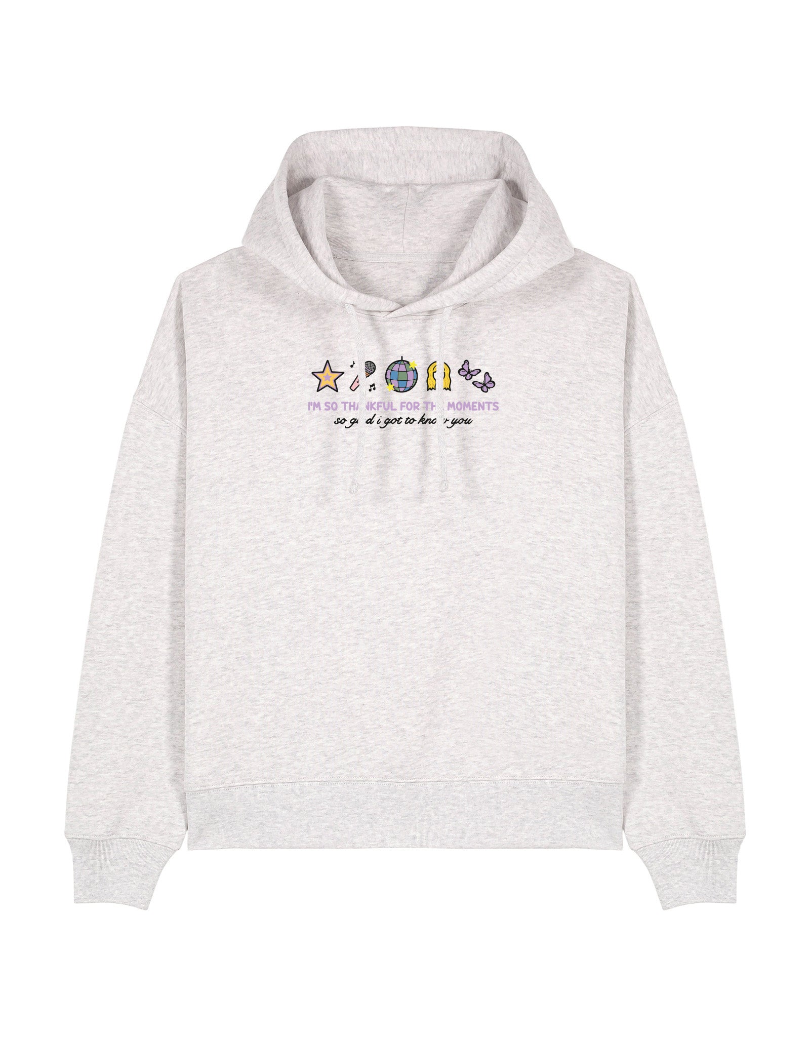 Hannah Icons Embroidered Boxy Organic Cotton Hoodie