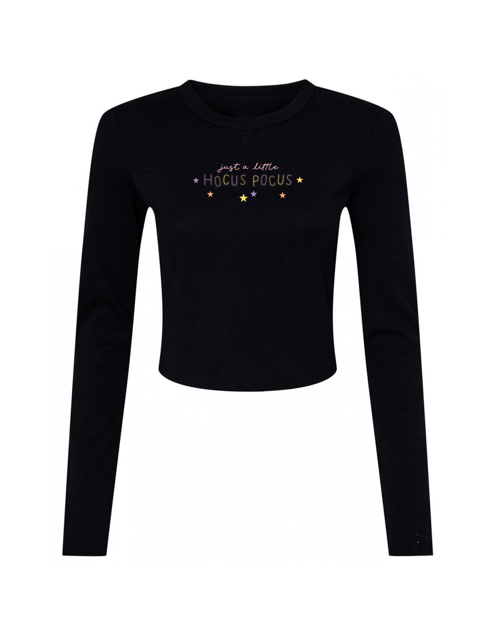 Hocus Pocus Embroidered Micro Rib Long Sleeved Tee