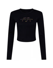 Hocus Pocus Embroidered Micro Rib Long Sleeved Tee