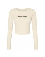 Hocus Pocus Embroidered Micro Rib Long Sleeved Tee