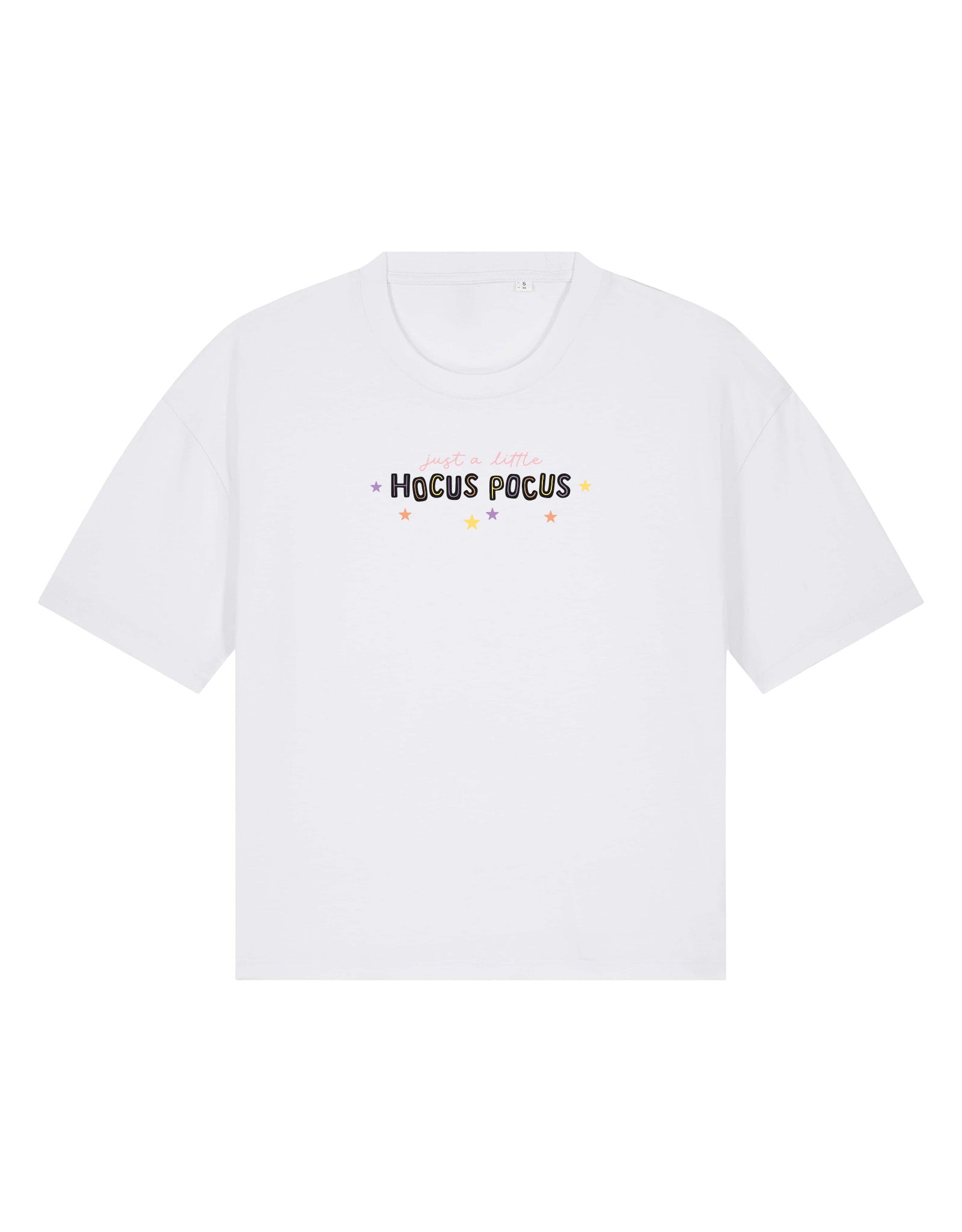 Hocus Pocus Embroidered Boxy Organic Cotton Tee