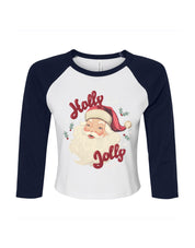 Holly Jolly Micro Rib 3/4 Sleeve Tee