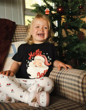 Holly Jolly Santa Organic Cotton Childrens T-Shirt