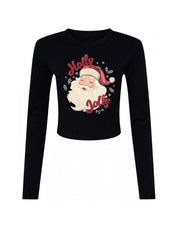 Holly Jolly Micro Rib Long Sleeved Tee