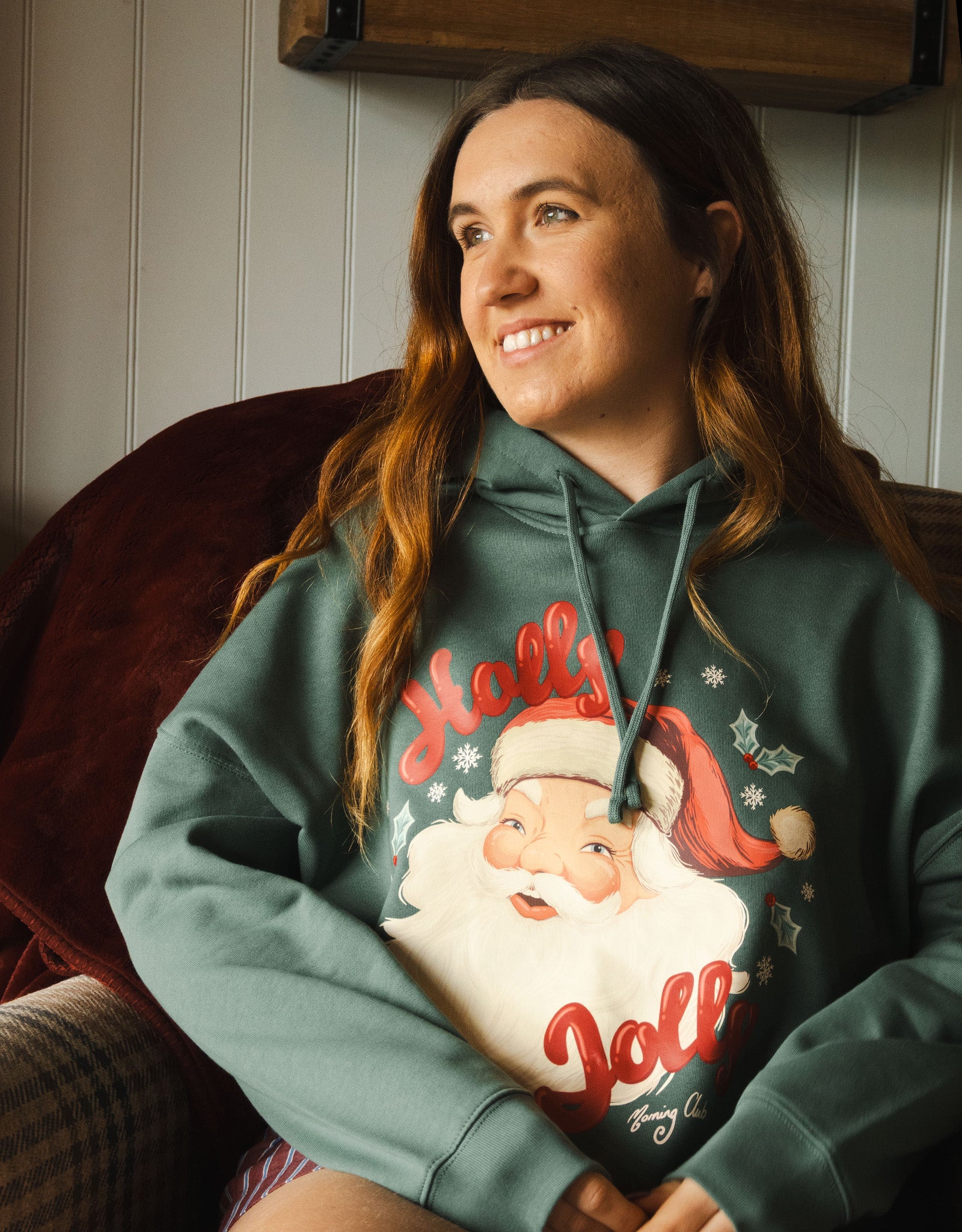 Holly Jolly Boxy Organic Cotton Hoodie