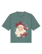 Holly Jolly Boxy Organic Cotton Tee