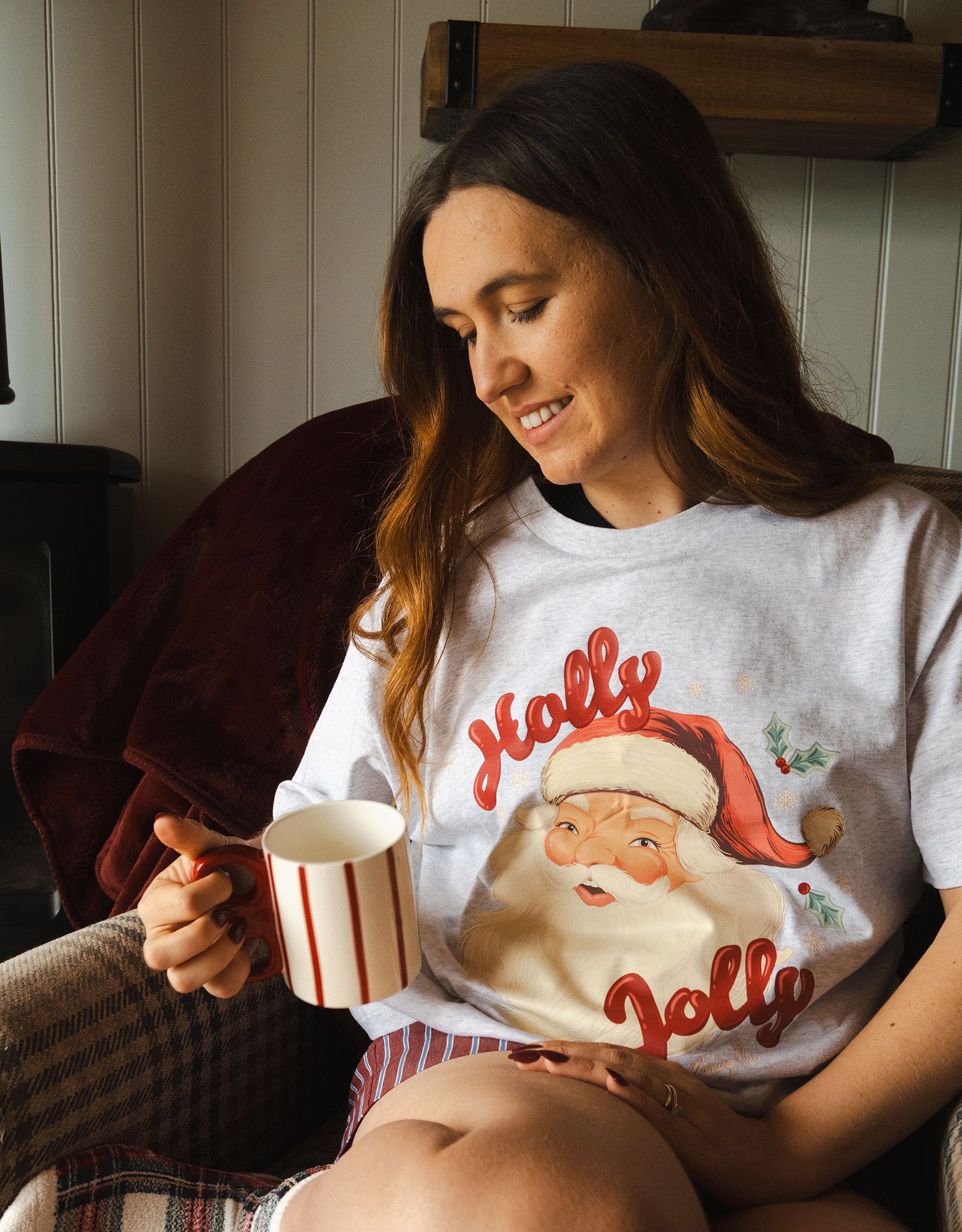 Holly Jolly Boxy Organic Cotton Tee