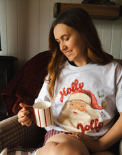 Holly Jolly Boxy Organic Cotton Tee