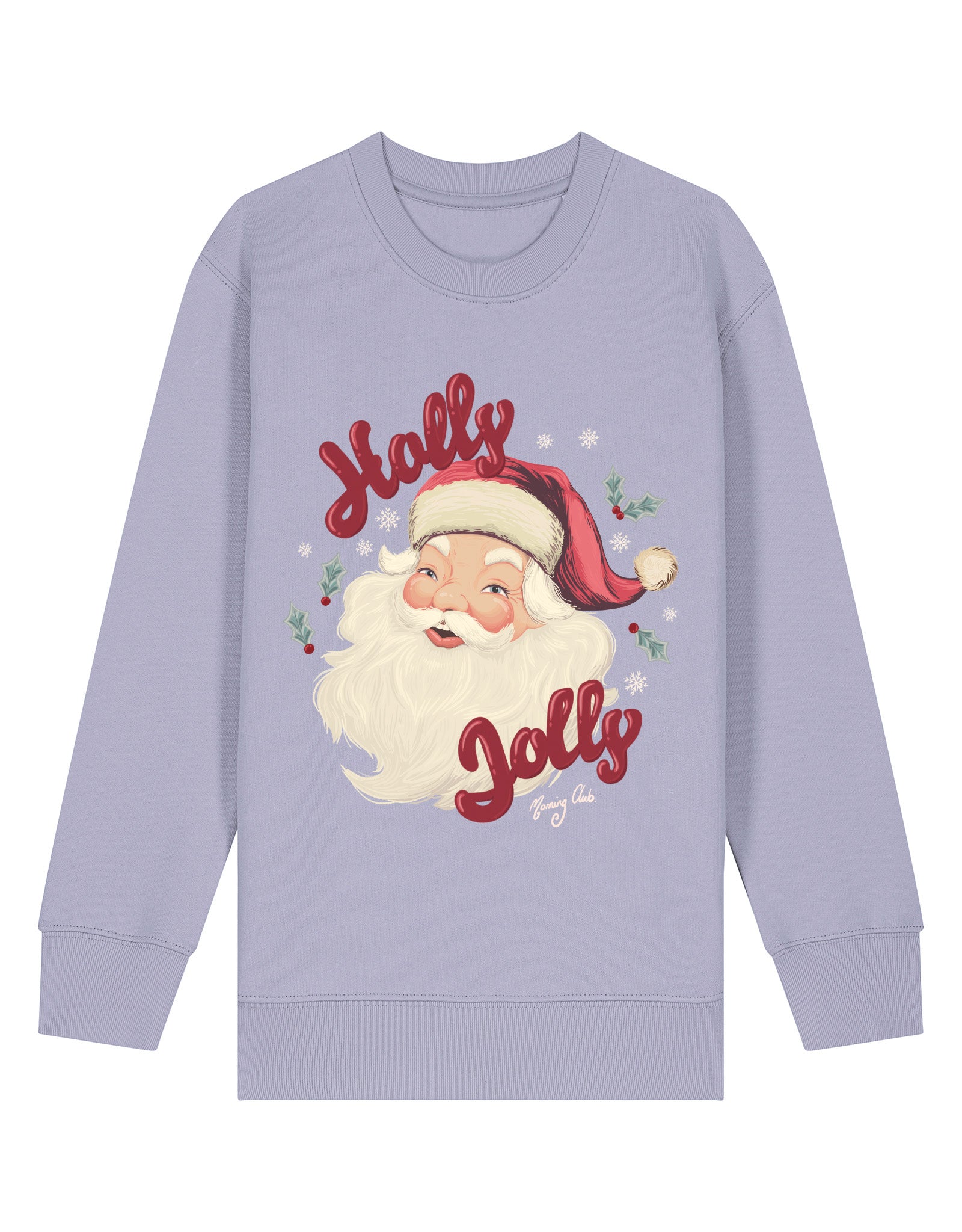 Holly Jolly Santa Organic Cotton Childrens Sweatshirt