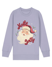 Holly Jolly Santa Organic Cotton Childrens Sweatshirt