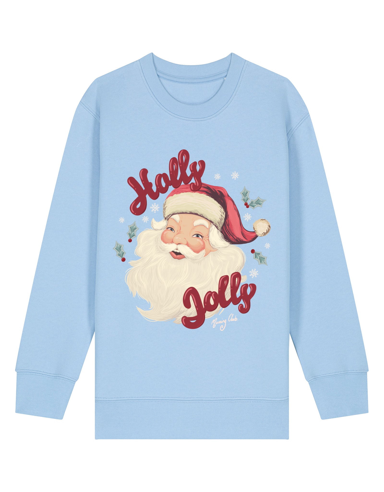Holly Jolly Santa Organic Cotton Childrens Sweatshirt