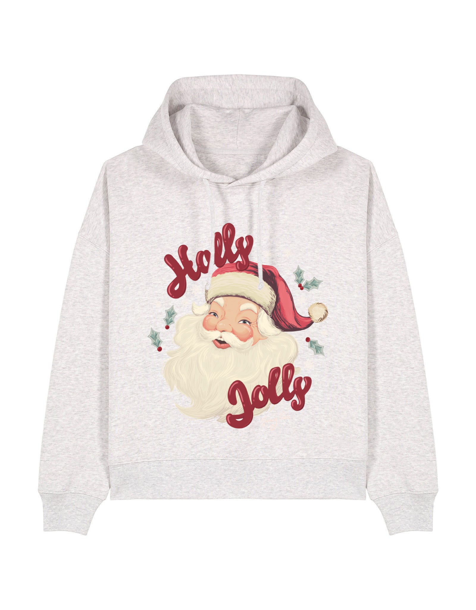 Holly Jolly Boxy Organic Cotton Hoodie