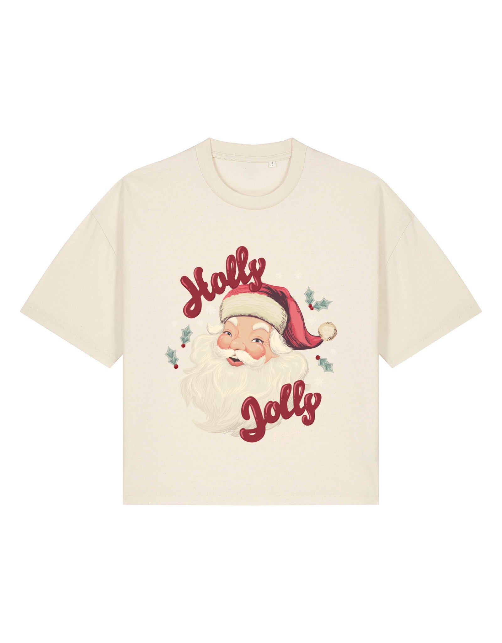 Holly Jolly Boxy Organic Cotton Tee