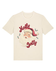 Holly Jolly Santa Organic Cotton T-Shirt