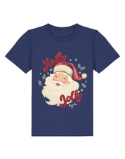 Holly Jolly Santa Organic Cotton Childrens T-Shirt
