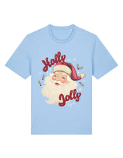 Holly Jolly Santa Organic Cotton T-Shirt