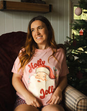 Holly Jolly Santa Organic Cotton T-Shirt