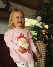 Holly Jolly Santa Organic Cotton Childrens Sweatshirt