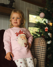 Holly Jolly Santa Organic Cotton Childrens Sweatshirt
