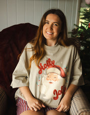 Holly Jolly Oversized Organic Cotton Tee