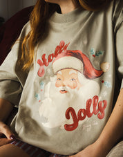 Holly Jolly Oversized Organic Cotton Tee