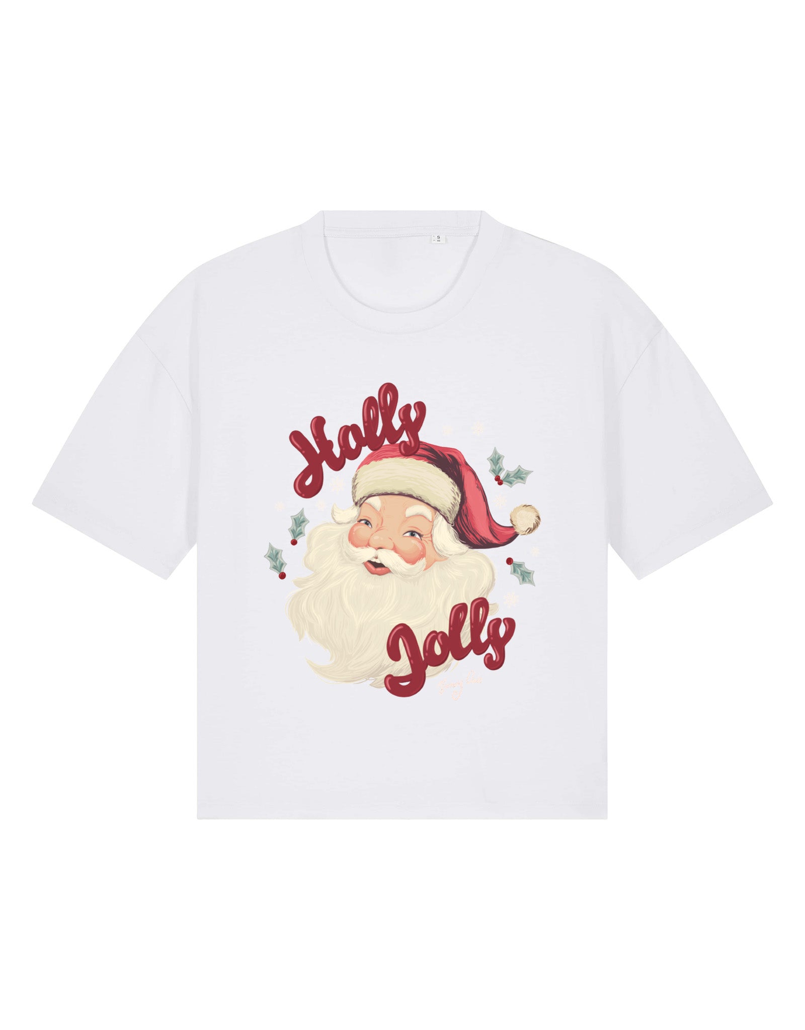 Holly Jolly Boxy Organic Cotton Tee
