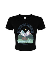 Into The Wilderness Printed Micro Rib Baby Tee