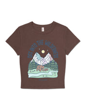 Into The Wilderness Printed Micro Rib Baby Tee