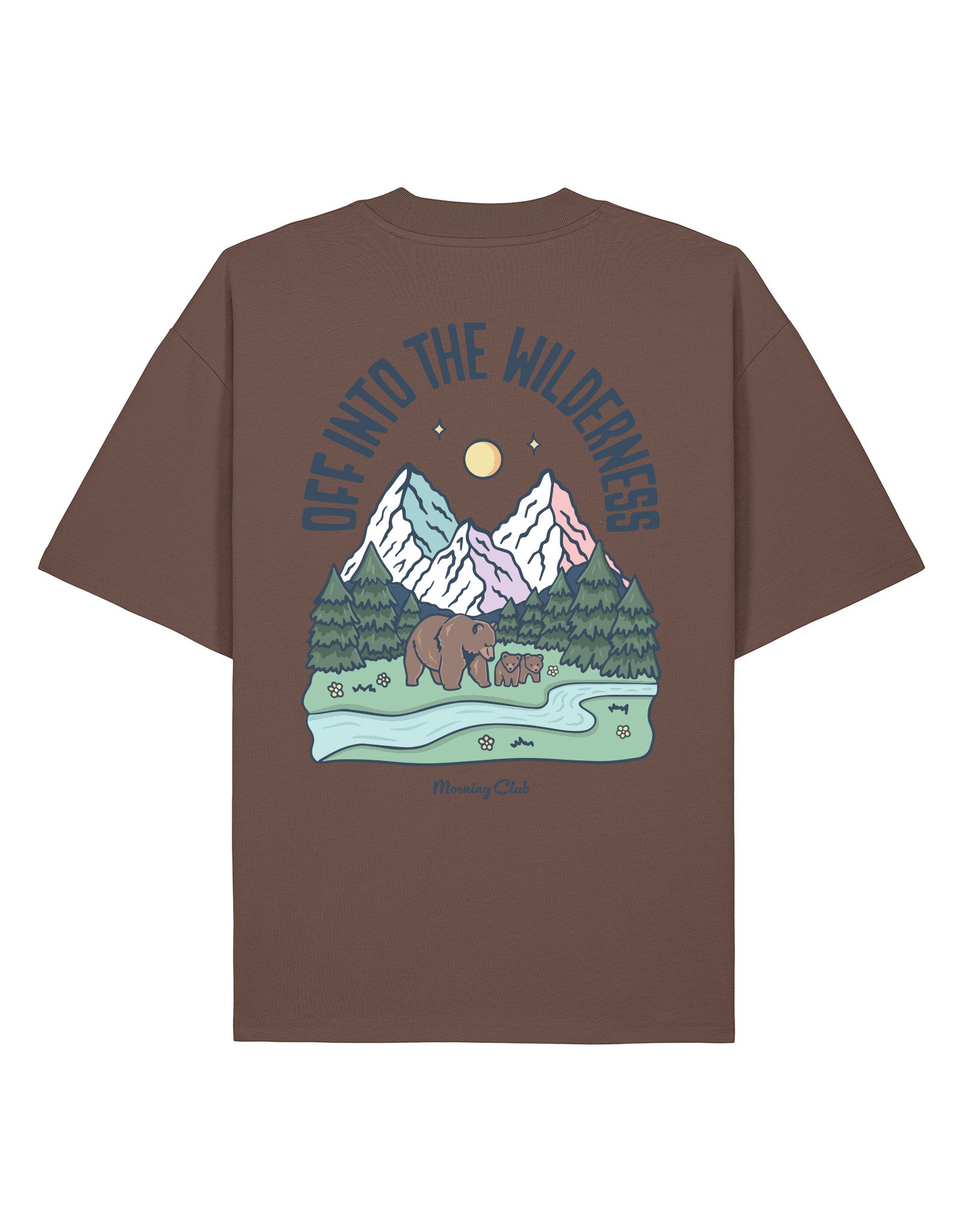 Into The Wilderness Printed Oversized Organic Cotton Tee