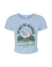 Into The Wilderness Printed Micro Rib Baby Tee