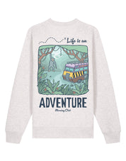 Life Is An Adventure Printed Organic Cotton Sweatshirt