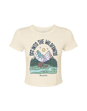 Into The Wilderness Printed Micro Rib Baby Tee
