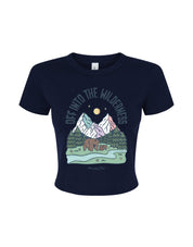 Into The Wilderness Printed Micro Rib Baby Tee