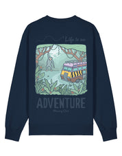 Life Is An Adventure Printed Organic Cotton Sweatshirt