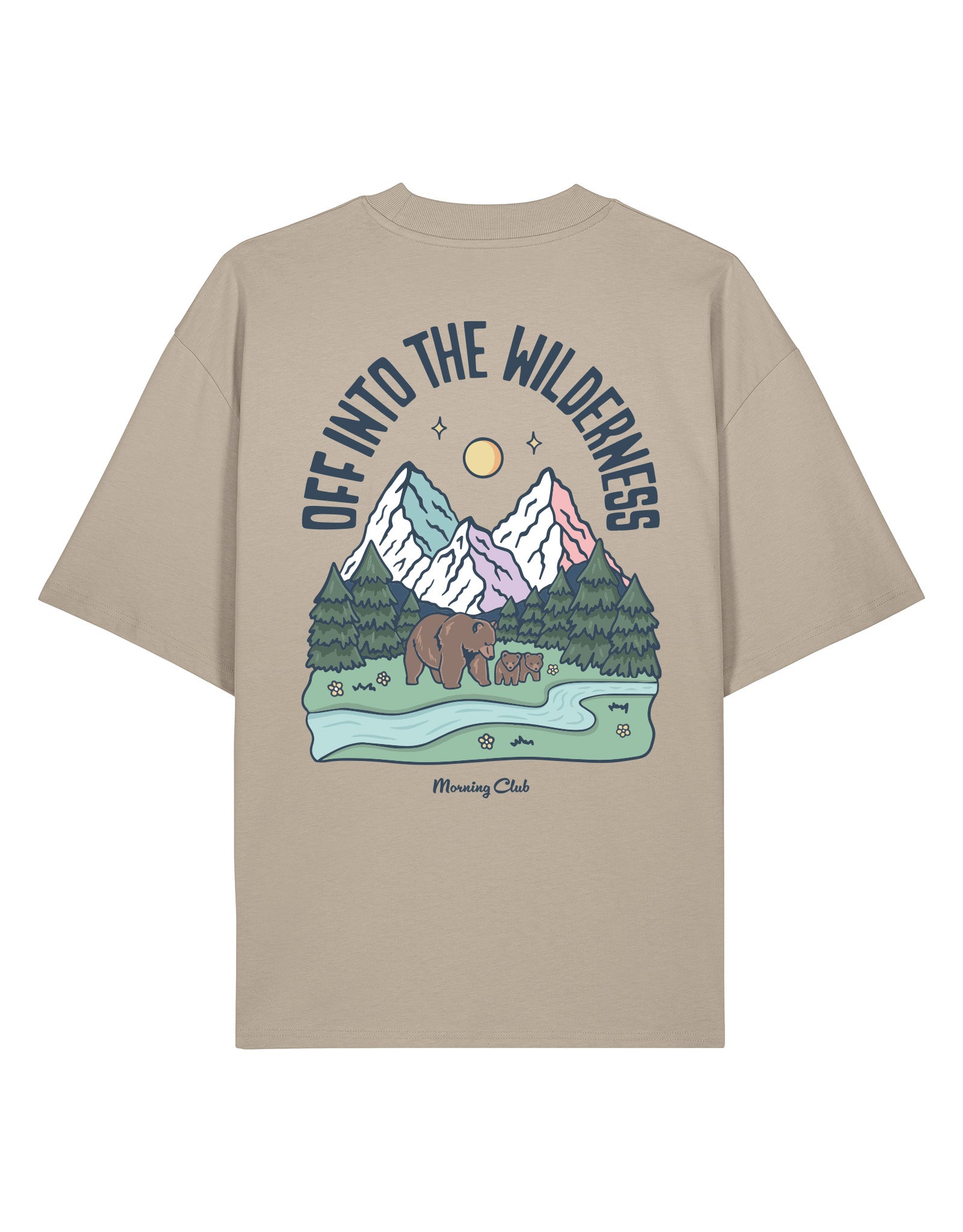 Into The Wilderness Printed Oversized Organic Cotton Tee