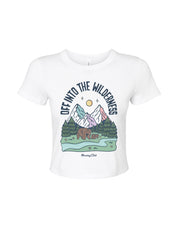 Into The Wilderness Printed Micro Rib Baby Tee