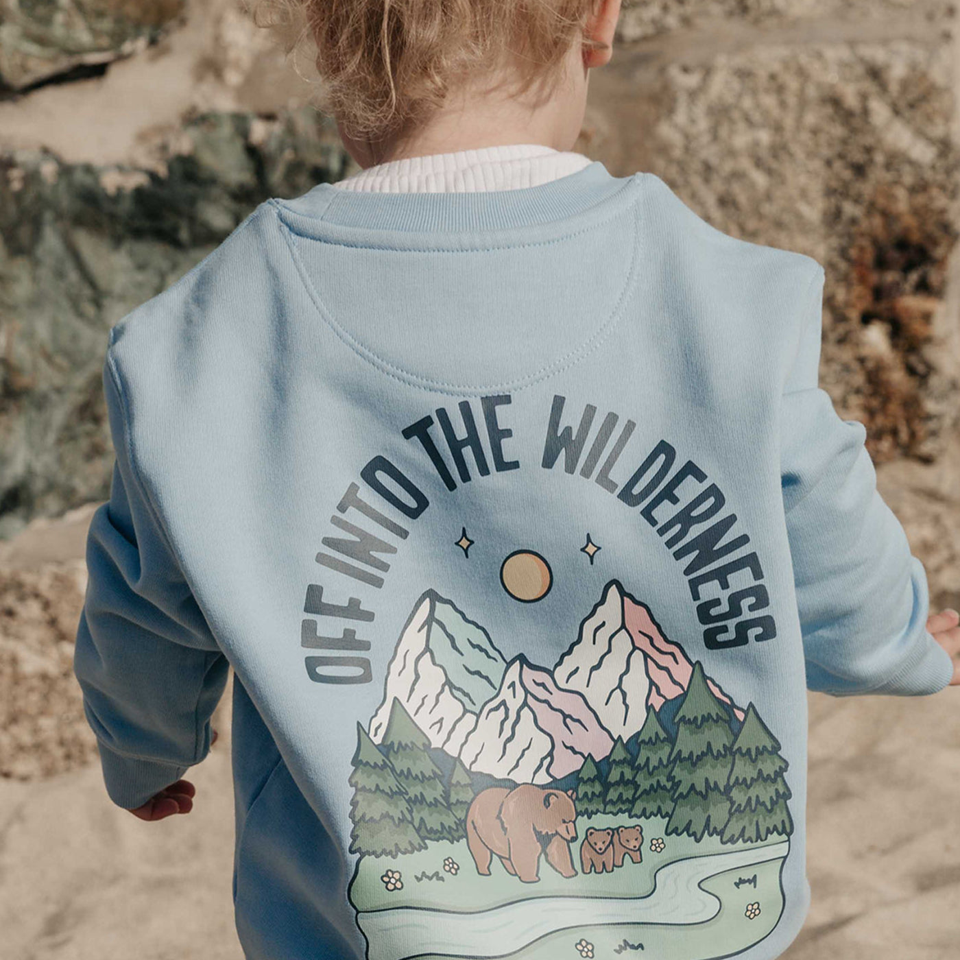 IntoTheWildernessBlueChildrensSweatshirt-Back.jpg