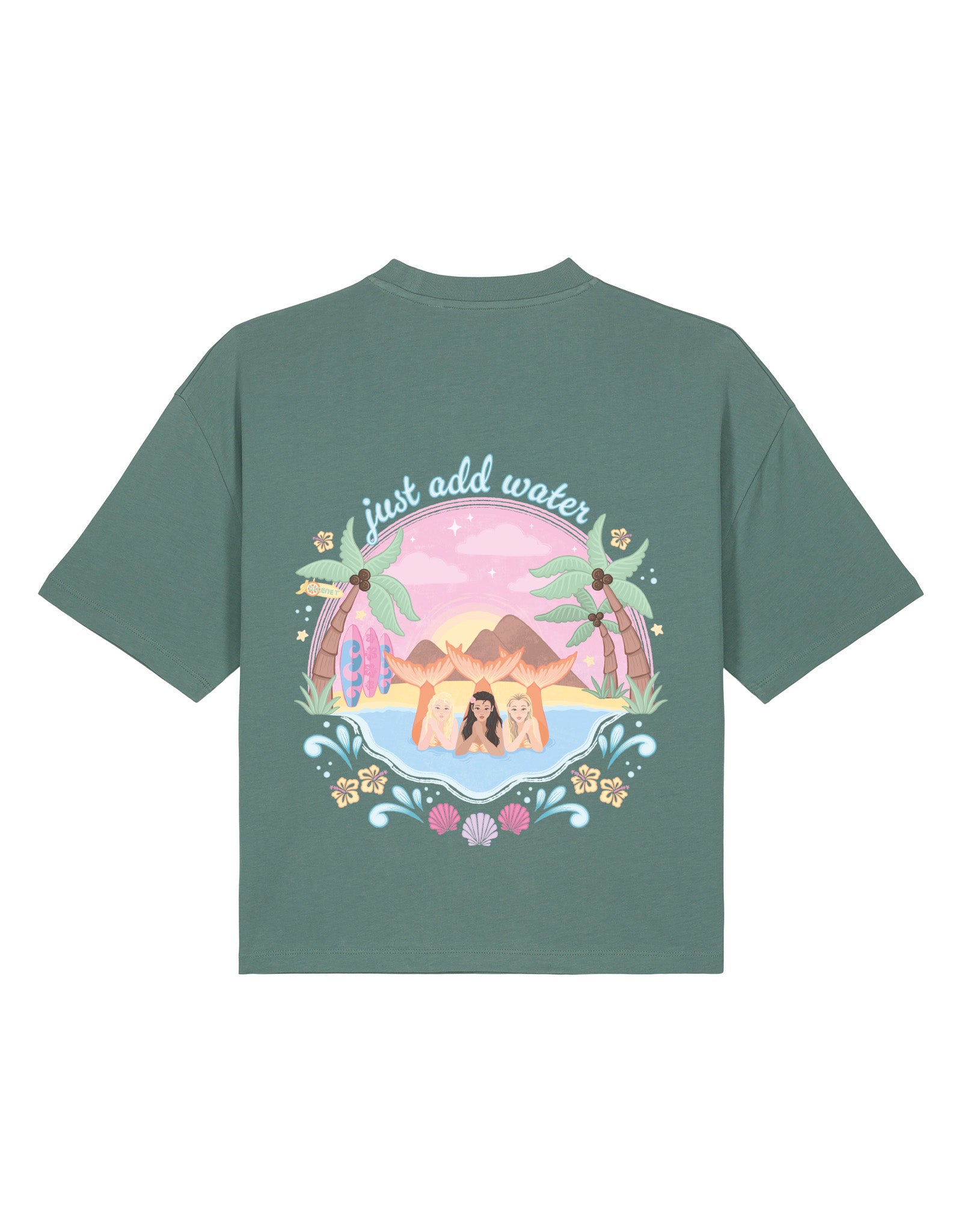 Just Add Water Boxy Organic Cotton Tee