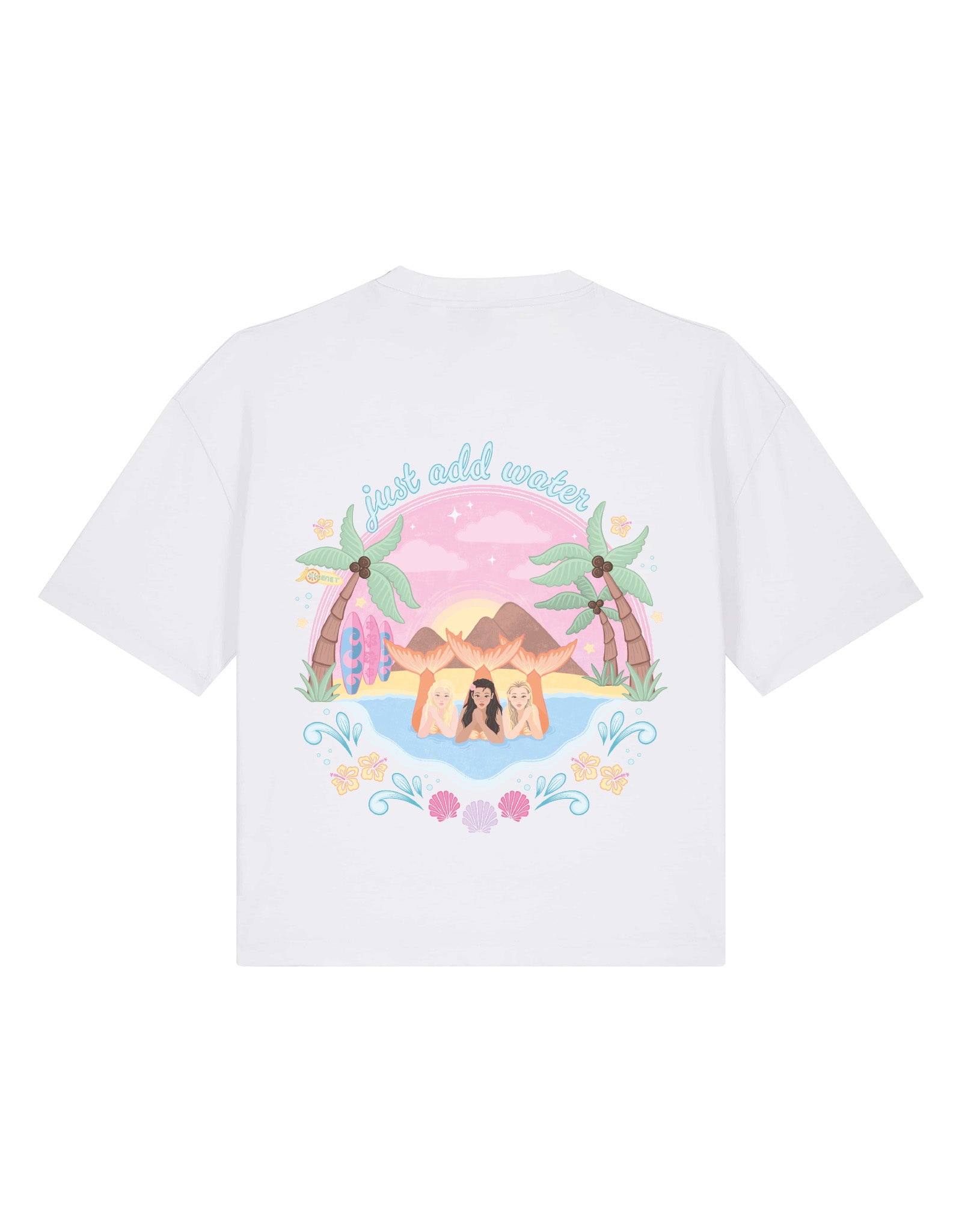 Just Add Water Boxy Organic Cotton Tee