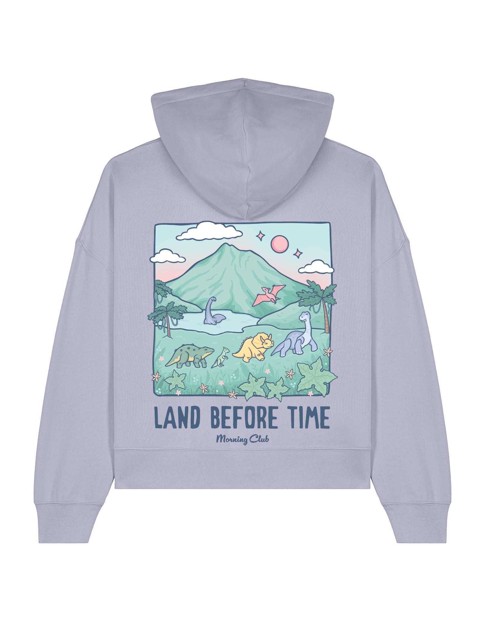 Dinosaurs Boxy Organic Cotton Hoodie