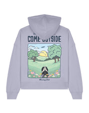 Come Outside Boxy Organic Cotton Hoodie