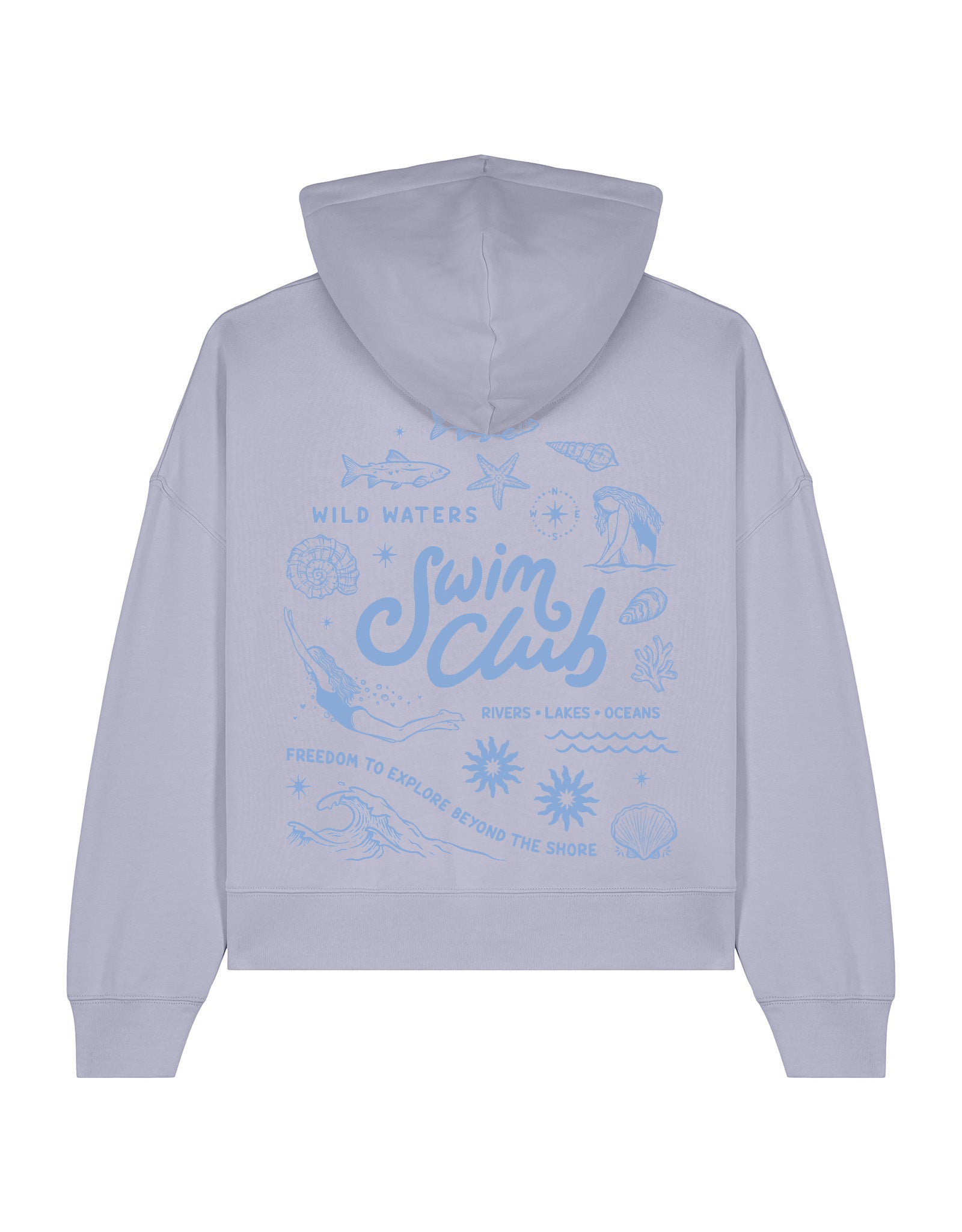 Swim Club Boxy Organic Cotton Hoodie