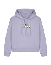 Come Outside Embroidered Boxy Organic Cotton Hoodie