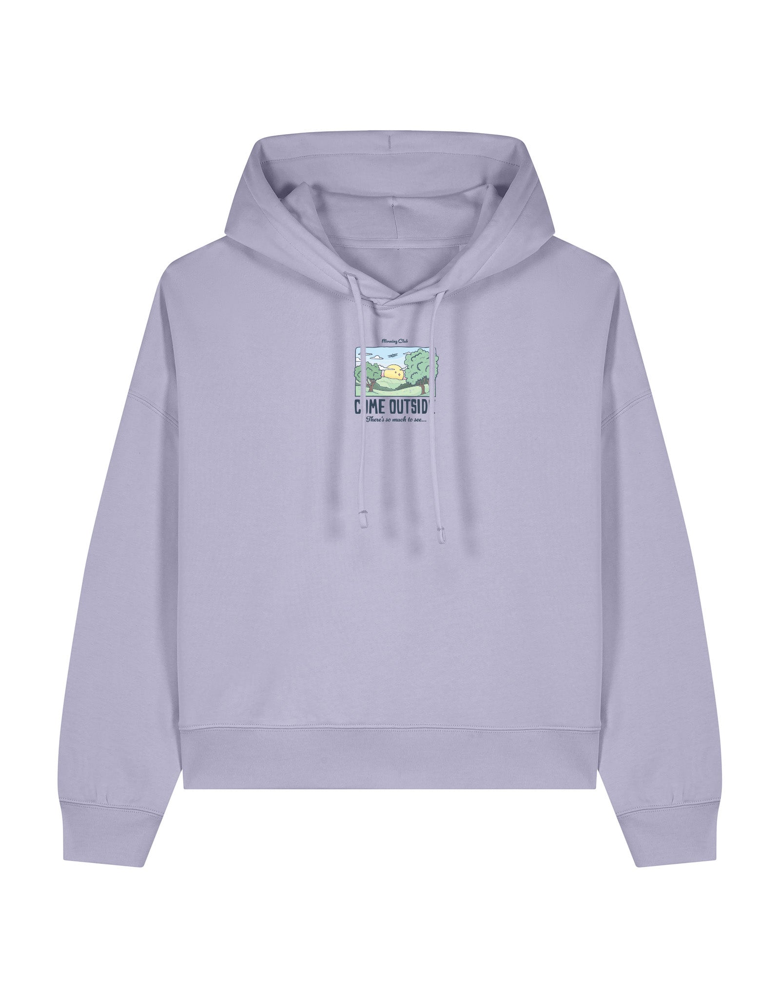 Come Outside Boxy Organic Cotton Hoodie